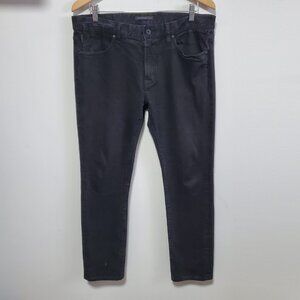 JOHN VARVATOS USA Bowery Slim Straight Leg 31" Jeans Stretch Black Men's 34